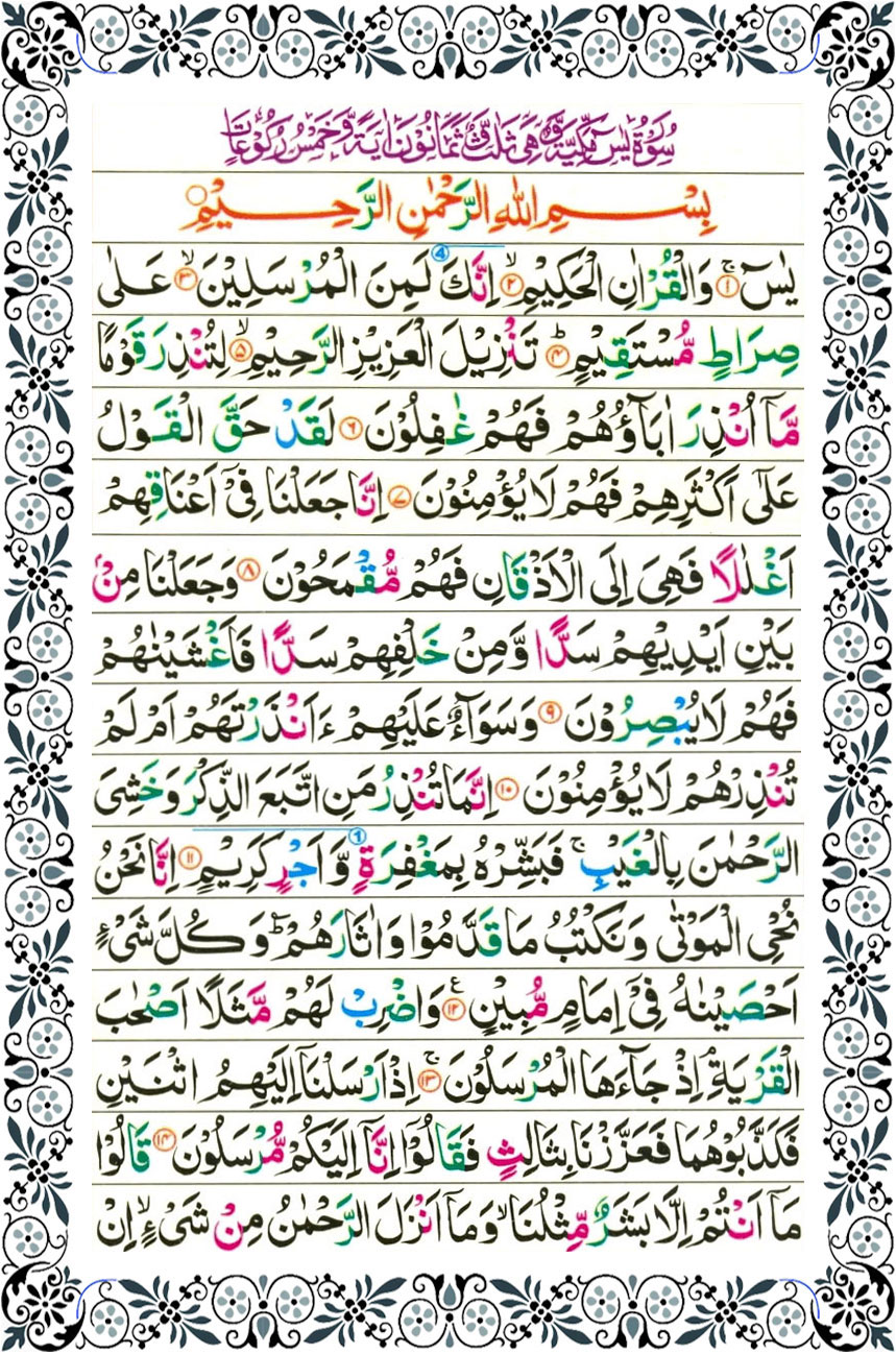 surah yasin page 1